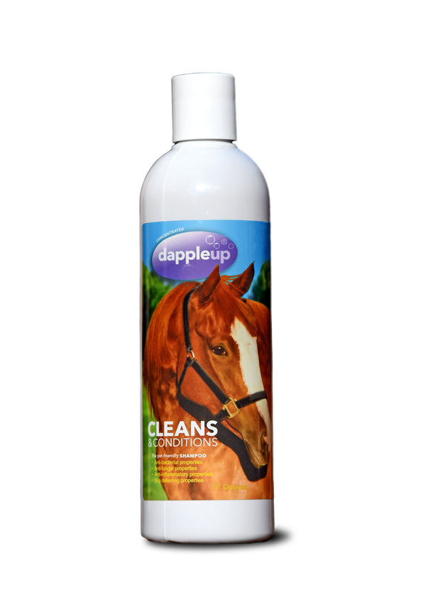 Dapple Up Healthy Equine Shampoo – 17 oz | Plant-Based Horse Shampoo