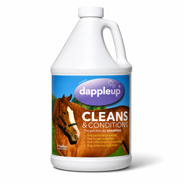 Dapple Up Healthy Equine Shampoo – 1 Gallon | Plant-Based Horse Shampoo