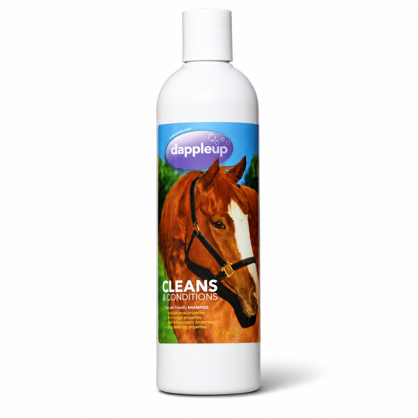 Dapple Up Healthy Equine Shampoo – 17 oz | Plant-Based Horse Shampoo