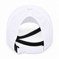 Dapple Up women's dry-fit ponytail hat white back view